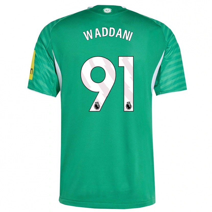 Danxen Kvinnor Mohamed Waddani #91 Grön Vit Bortatröja Matchtröjor 2025/26 Tröjor T-Tröja