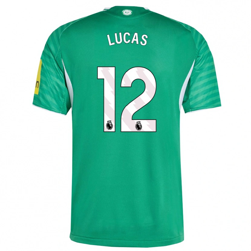 Danxen Kvinnor Kayden Lucas #12 Grön Vit Bortatröja Matchtröjor 2025/26 Tröjor T-Tröja