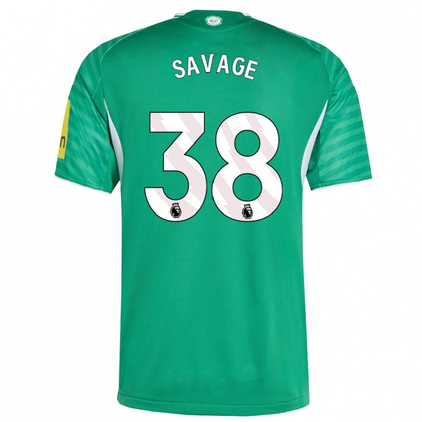 Danxen Kvinnor Remi Savage #38 Grön Vit Bortatröja Matchtröjor 2025/26 Tröjor T-Tröja