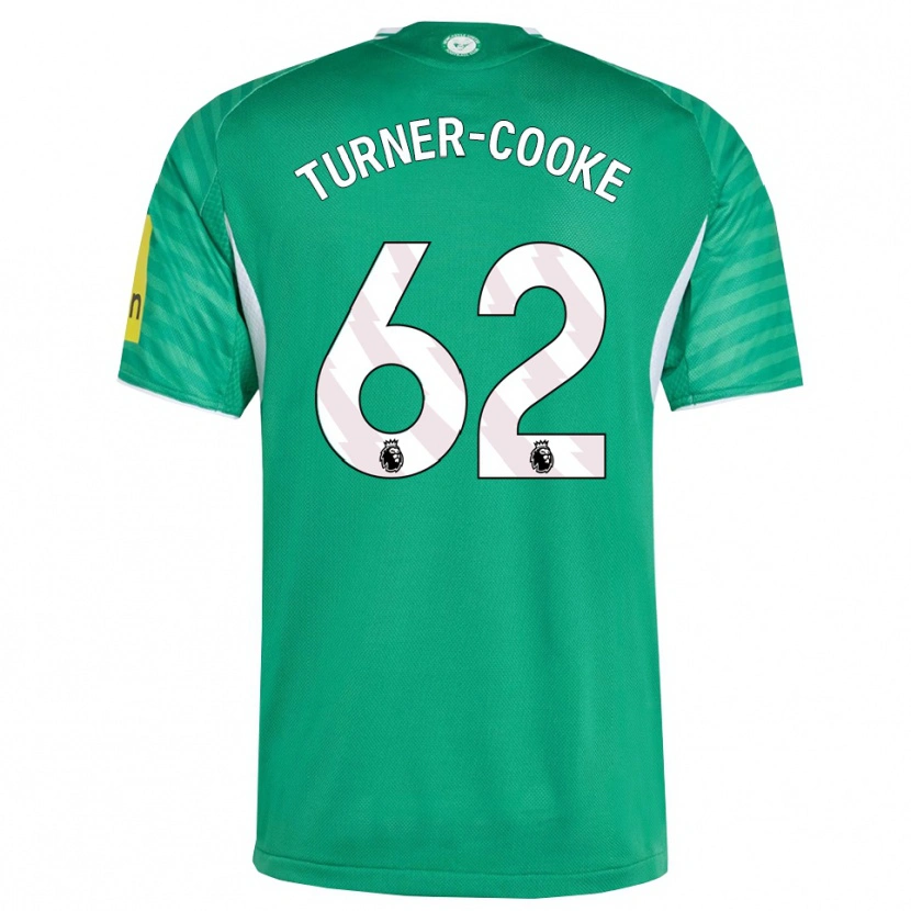 Danxen Kvinnor Jay Turner-Cooke #62 Grön Vit Bortatröja Matchtröjor 2025/26 Tröjor T-Tröja