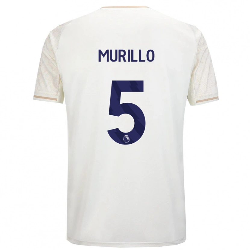 Danxen Kvinnor Murillo #5 Benvit Svart Bortatröja Matchtröjor 2025/26 Tröjor T-Tröja