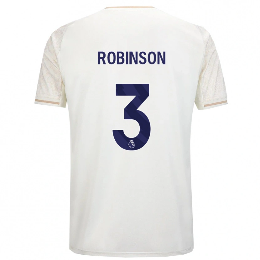 Danxen Kvinnor Riko Robinson #3 Benvit Svart Bortatröja Matchtröjor 2025/26 Tröjor T-Tröja