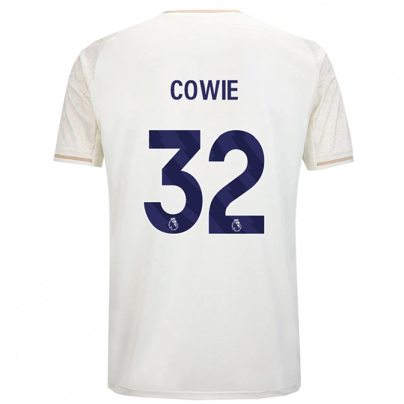 Danxen Kvinnor Abi Cowie #32 Benvit Svart Bortatröja Matchtröjor 2025/26 Tröjor T-Tröja