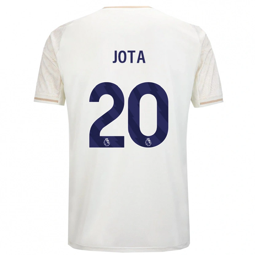 Danxen Kvinnor Jota Silva #20 Benvit Svart Bortatröja Matchtröjor 2025/26 Tröjor T-Tröja