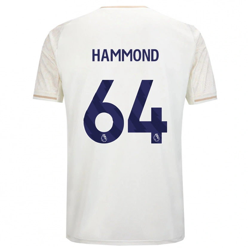 Danxen Kvinnor Ben Hammond #64 Benvit Svart Bortatröja Matchtröjor 2025/26 Tröjor T-Tröja