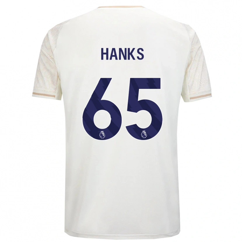 Danxen Kvinnor Justin Hanks #65 Benvit Svart Bortatröja Matchtröjor 2025/26 Tröjor T-Tröja