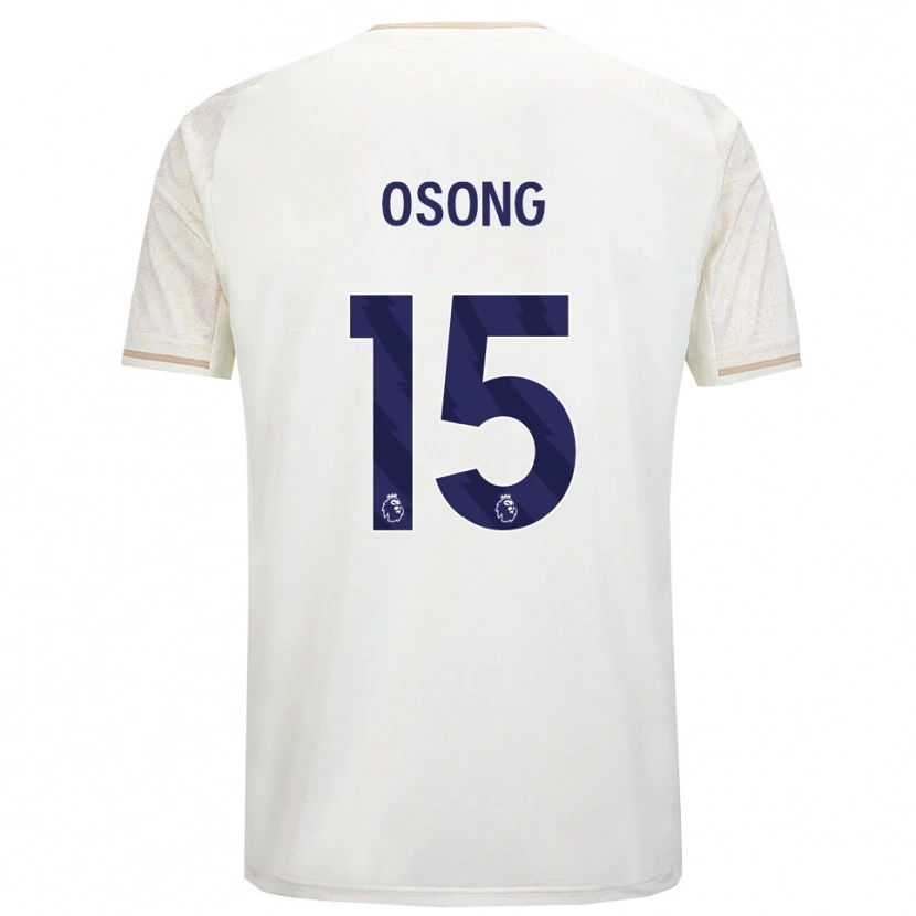 Danxen Kvinnor Detlef Esapa Osong #15 Benvit Svart Bortatröja Matchtröjor 2025/26 Tröjor T-Tröja