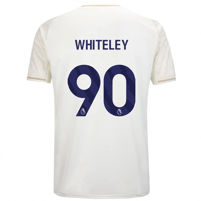 Danxen Kvinnor Jonathan Whiteley #90 Benvit Svart Bortatröja Matchtröjor 2025/26 Tröjor T-Tröja