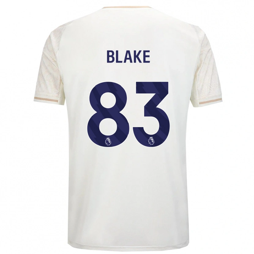 Danxen Kvinnor Zyan Blake #83 Benvit Svart Bortatröja Matchtröjor 2025/26 Tröjor T-Tröja