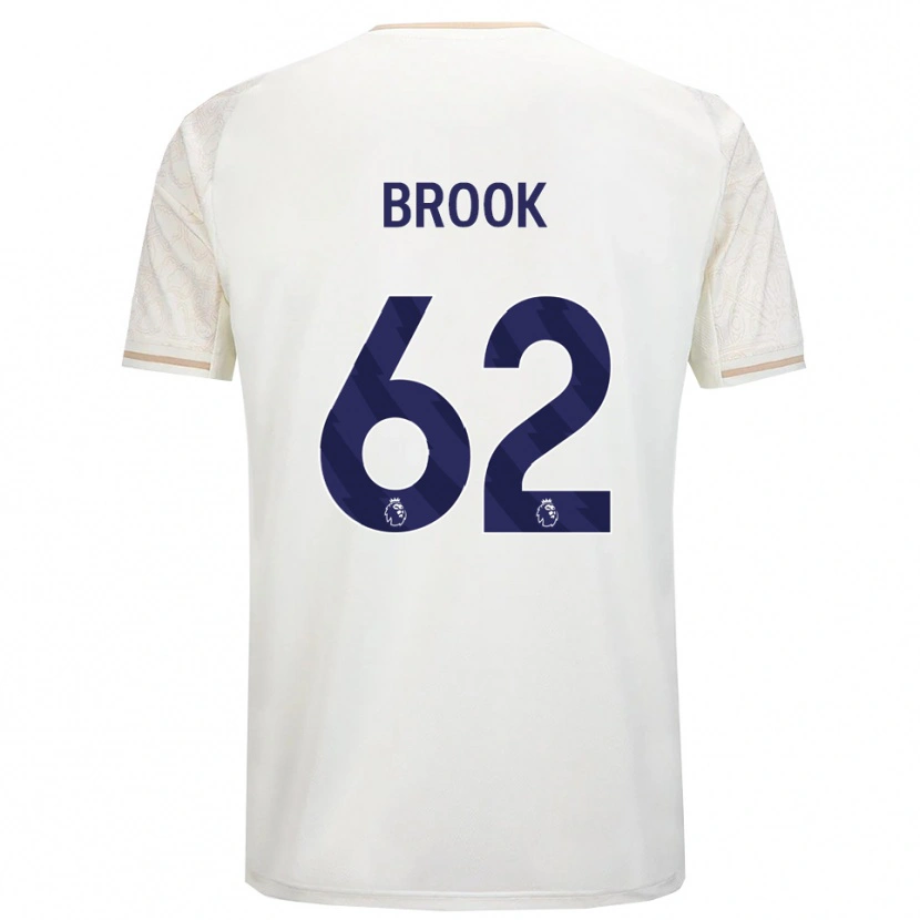 Danxen Kvinnor Will Brook #62 Benvit Svart Bortatröja Matchtröjor 2025/26 Tröjor T-Tröja