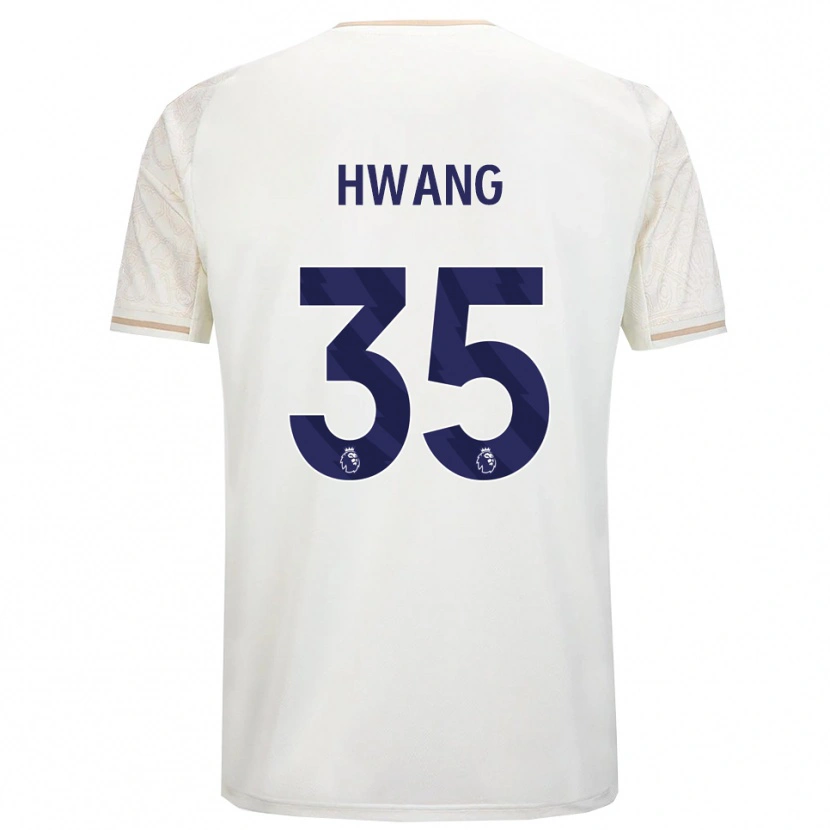 Danxen Kvinnor Ui-Jo Hwang #35 Benvit Svart Bortatröja Matchtröjor 2025/26 Tröjor T-Tröja