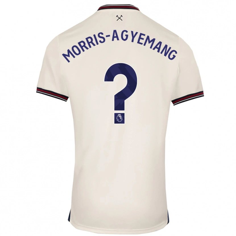 Danxen Kvinnor Reggie Morris-Agyemang #0 Benvit Bortatröja Matchtröjor 2025/26 Tröjor T-Tröja