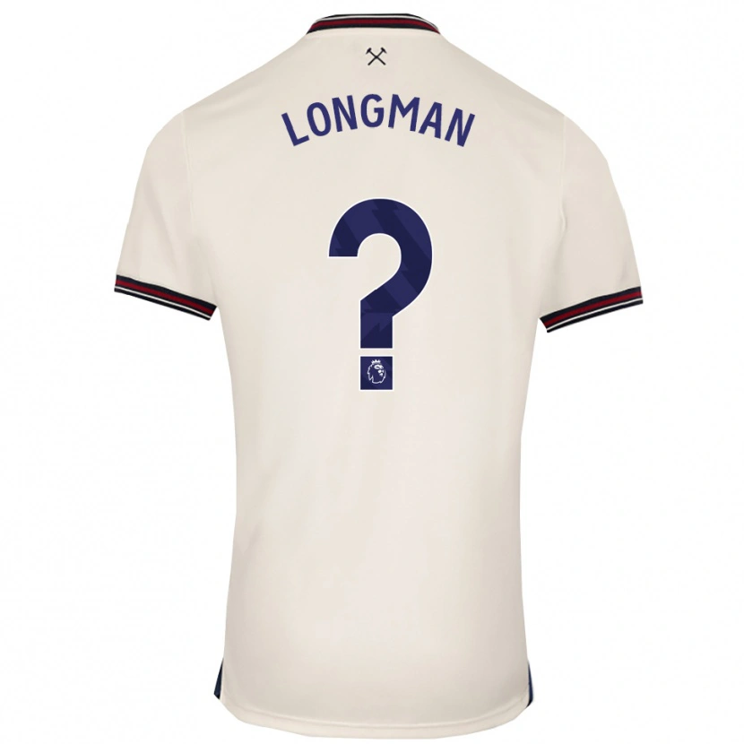 Danxen Kvinnor Jude Longman #0 Benvit Bortatröja Matchtröjor 2025/26 Tröjor T-Tröja