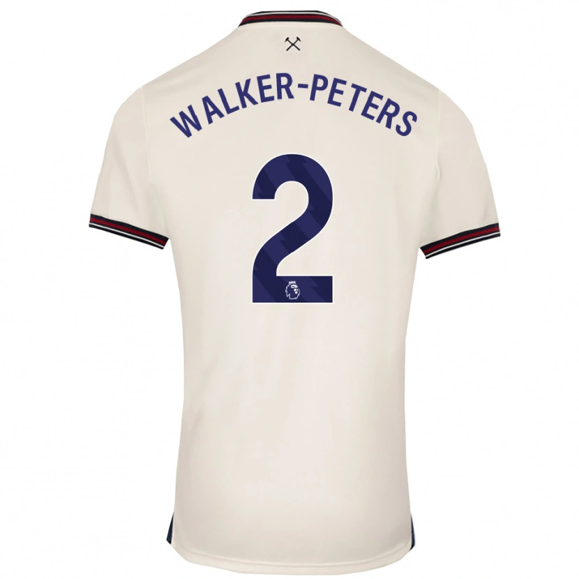 Danxen Kvinnor Kyle Walker-Peters #2 Benvit Bortatröja Matchtröjor 2025/26 Tröjor T-Tröja