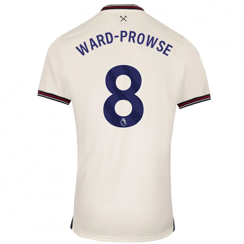 Danxen Kvinnor James Ward-Prowse #8 Benvit Bortatröja Matchtröjor 2025/26 Tröjor T-Tröja