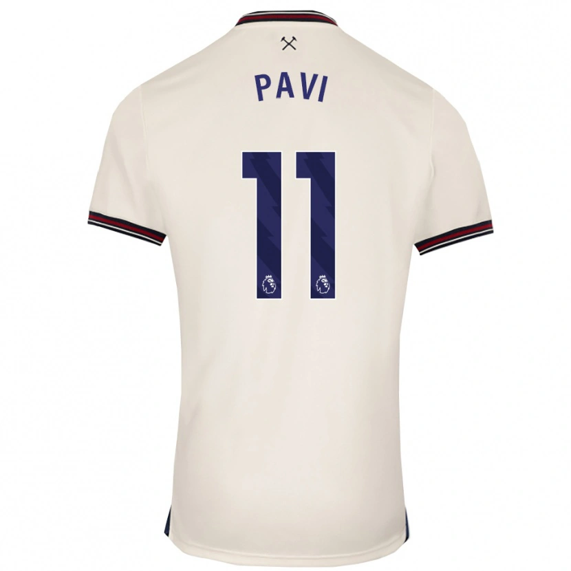 Danxen Kvinnor Manuela Paví #11 Benvit Bortatröja Matchtröjor 2025/26 Tröjor T-Tröja