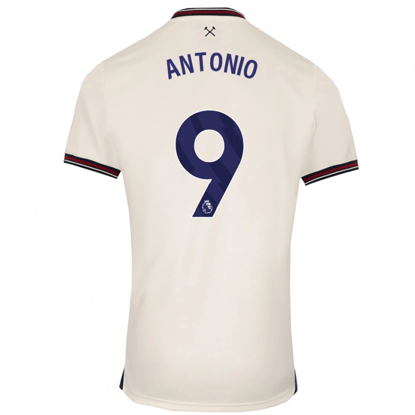 Danxen Kvinnor Michail Antonio #9 Benvit Bortatröja Matchtröjor 2025/26 Tröjor T-Tröja