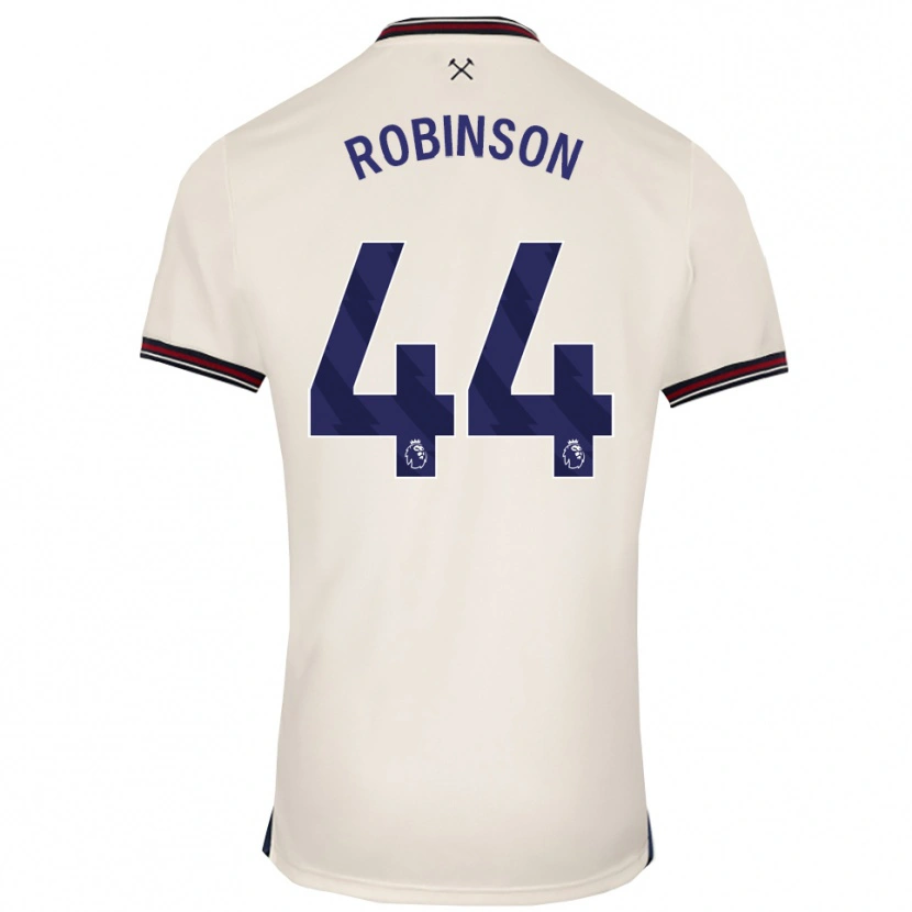 Danxen Kvinnor Junior Robinson #44 Benvit Bortatröja Matchtröjor 2025/26 Tröjor T-Tröja