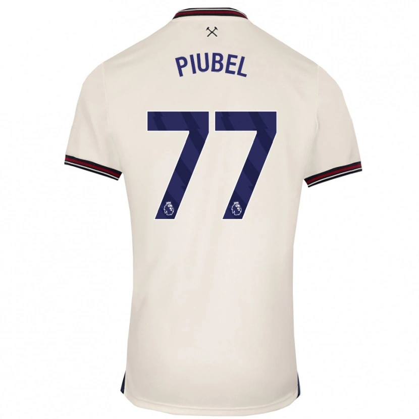 Danxen Kvinnor Seraina Piubel #77 Benvit Bortatröja Matchtröjor 2025/26 Tröjor T-Tröja