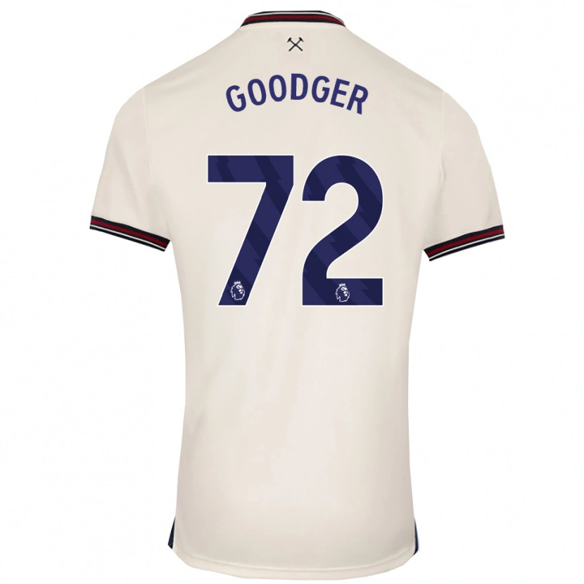 Danxen Kvinnor Tommy Goodger #72 Benvit Bortatröja Matchtröjor 2025/26 Tröjor T-Tröja