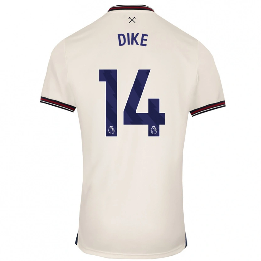 Danxen Kvinnor Lewis Dike #14 Benvit Bortatröja Matchtröjor 2025/26 Tröjor T-Tröja