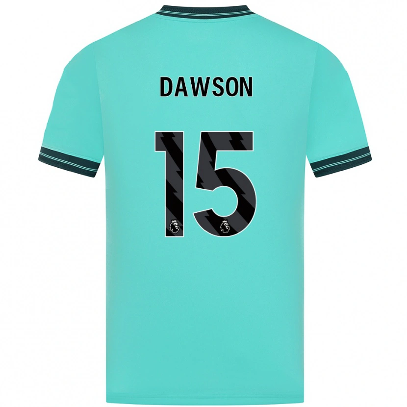 Danxen Kvinnor Craig Dawson #15 Himmelsblå Grön Bortatröja Matchtröjor 2025/26 Tröjor T-Tröja