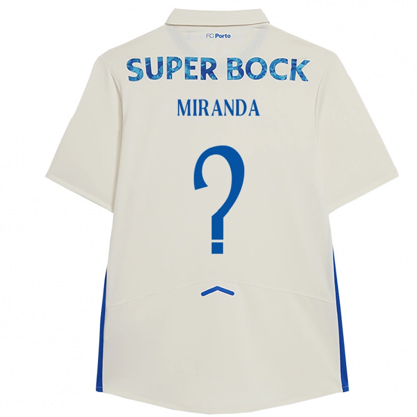 Danxen Kvinnor João Miranda #0 Vit Blå Tredjesatsen Matchtröjor 2025/26 Tröjor T-Tröja