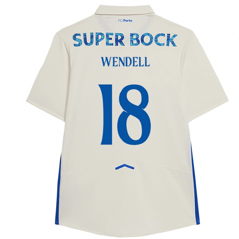Danxen Kvinnor Wendell #18 Vit Blå Tredjesatsen Matchtröjor 2025/26 Tröjor T-Tröja