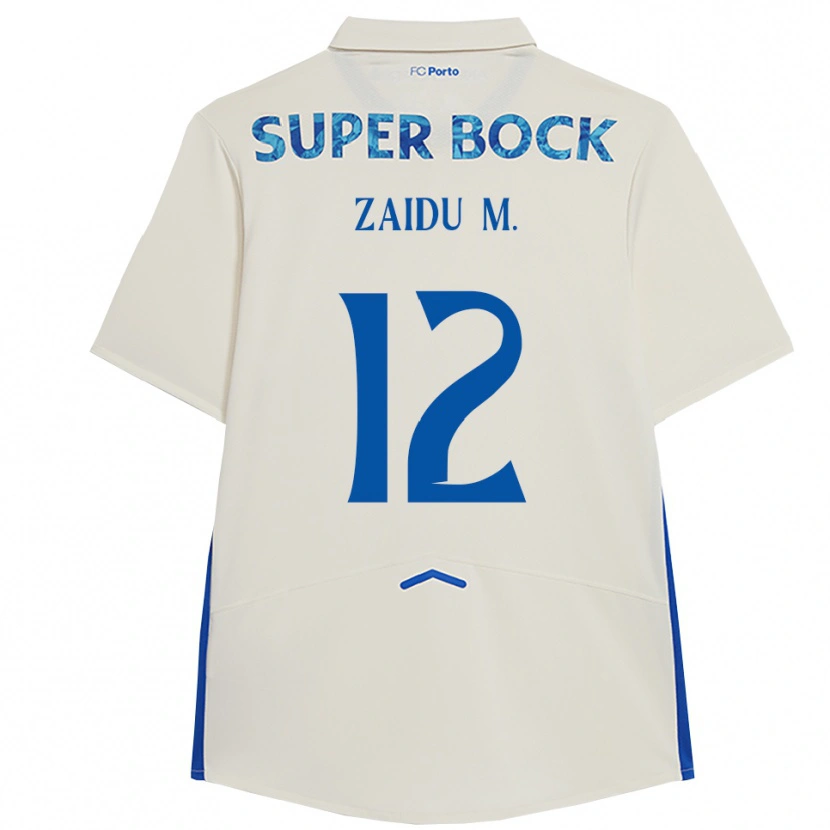Danxen Kvinnor Zaidu #12 Vit Blå Tredjesatsen Matchtröjor 2025/26 Tröjor T-Tröja