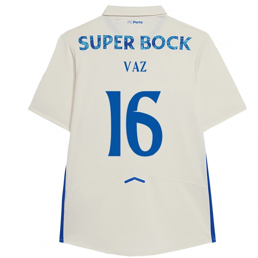 Danxen Kvinnor Matilde Vaz #16 Vit Blå Tredjesatsen Matchtröjor 2025/26 Tröjor T-Tröja