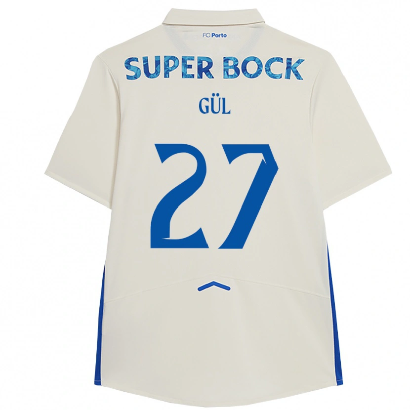 Danxen Kvinnor Deniz Gül #27 Vit Blå Tredjesatsen Matchtröjor 2025/26 Tröjor T-Tröja