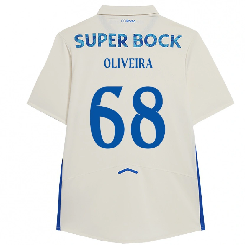 Danxen Kvinnor André Oliveira #68 Vit Blå Tredjesatsen Matchtröjor 2025/26 Tröjor T-Tröja
