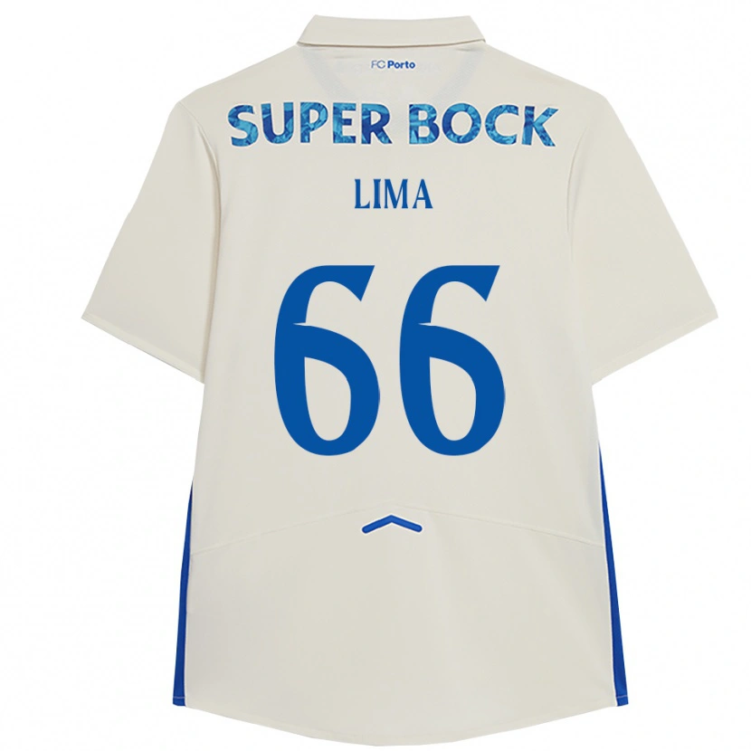 Danxen Kvinnor Bernardo Lima #66 Vit Blå Tredjesatsen Matchtröjor 2025/26 Tröjor T-Tröja