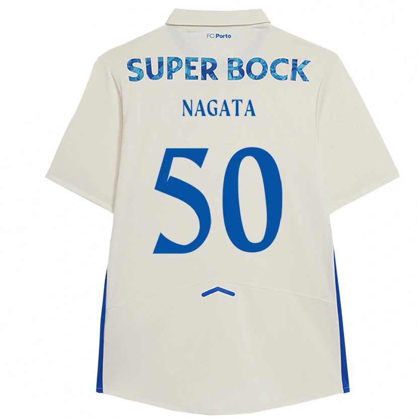 Danxen Kvinnor Kotaro Nagata #50 Vit Blå Tredjesatsen Matchtröjor 2025/26 Tröjor T-Tröja
