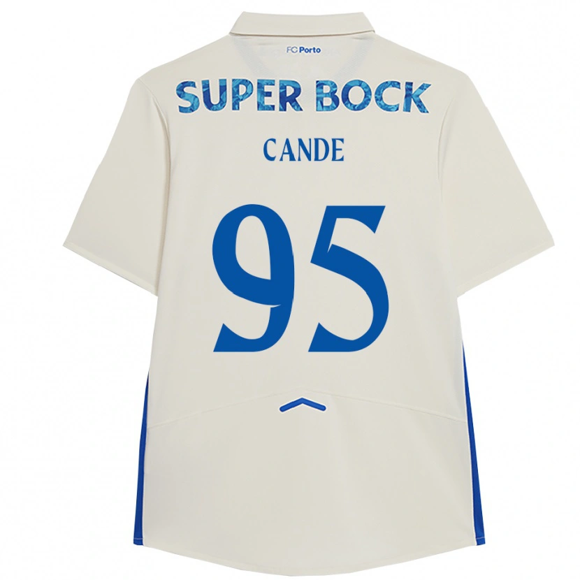 Danxen Kvinnor Anhá Cande #95 Vit Blå Tredjesatsen Matchtröjor 2025/26 Tröjor T-Tröja