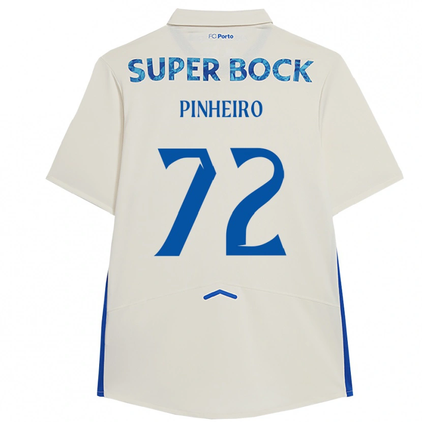 Danxen Kvinnor Rodrigo Pinheiro #72 Vit Blå Tredjesatsen Matchtröjor 2025/26 Tröjor T-Tröja