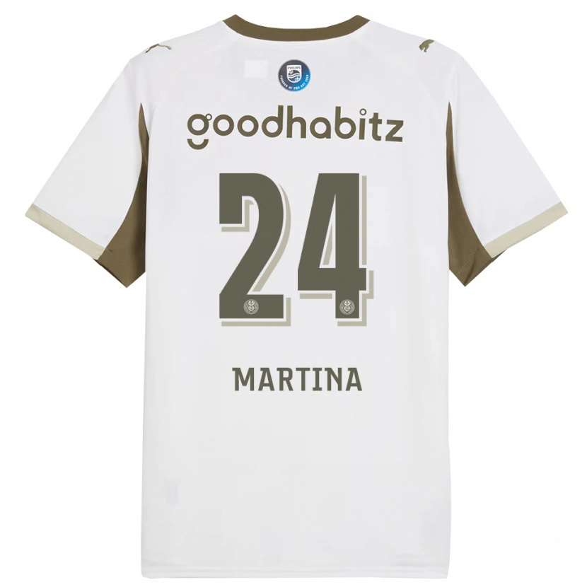 Danxen Kvinnor Shijona Martina #24 Vit Grå Tredjesatsen Matchtröjor 2025/26 Tröjor T-Tröja