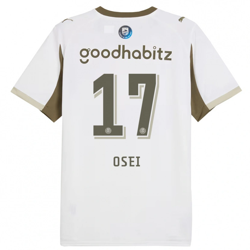 Danxen Kvinnor Micaiah Osei #17 Vit Grå Tredjesatsen Matchtröjor 2025/26 Tröjor T-Tröja