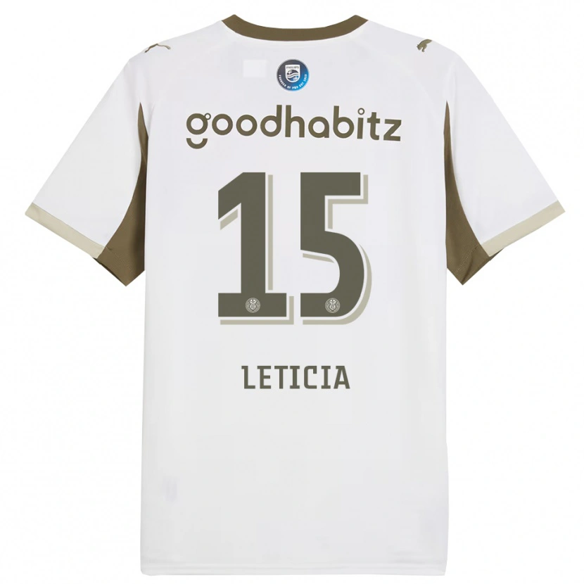 Danxen Kvinnor Brazil Bra Leticia #15 Vit Grå Tredjesatsen Matchtröjor 2025/26 Tröjor T-Tröja