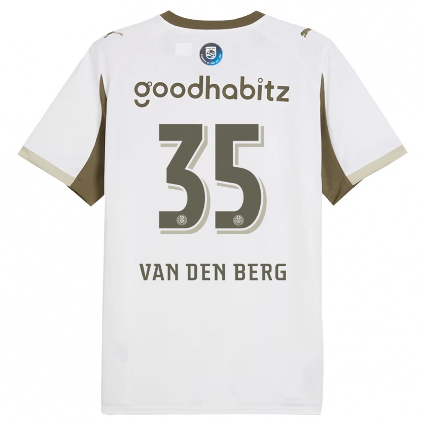Danxen Kvinnor Joel Van Den Berg #35 Vit Grå Tredjesatsen Matchtröjor 2025/26 Tröjor T-Tröja
