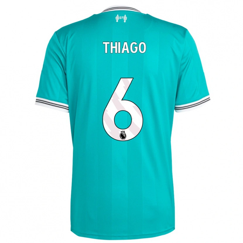 Danxen Kvinnor Thiago #6 Grön Vit Tredjesatsen Matchtröjor 2025/26 Tröjor T-Tröja