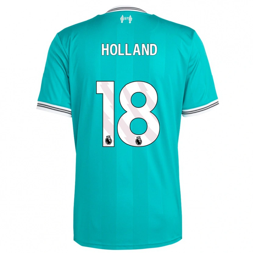 Danxen Kvinnor Ceri Holland #18 Grön Vit Tredjesatsen Matchtröjor 2025/26 Tröjor T-Tröja