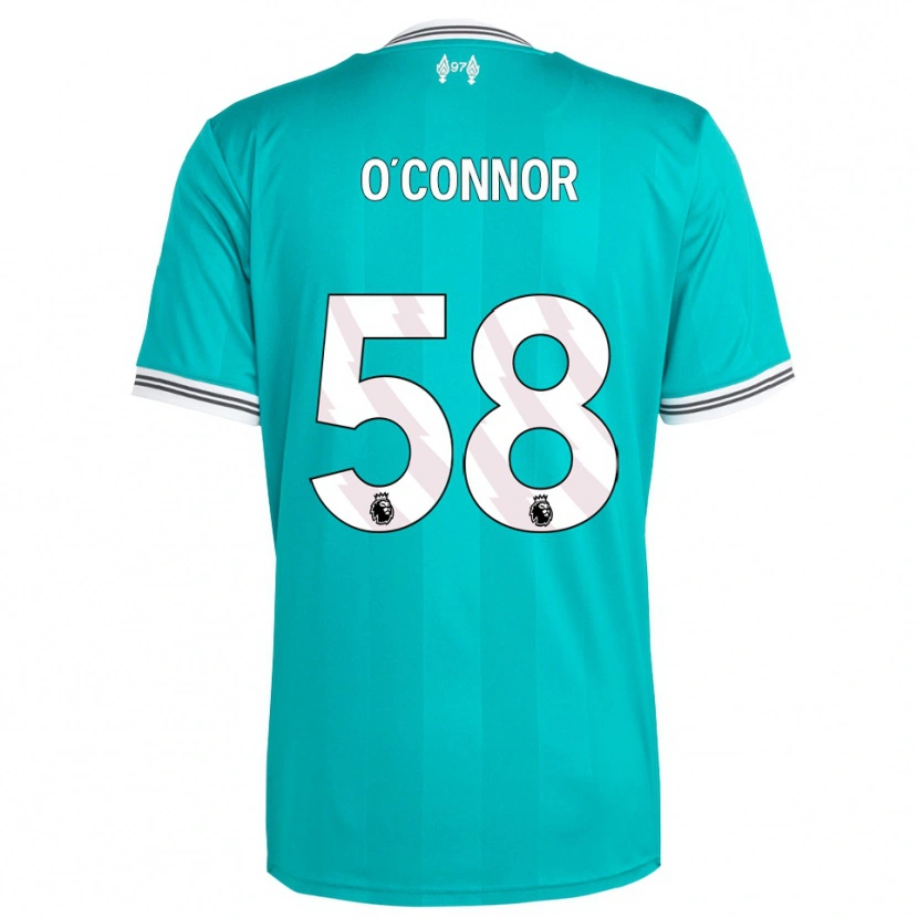 Danxen Kvinnor Oliver O'connor #58 Grön Vit Tredjesatsen Matchtröjor 2025/26 Tröjor T-Tröja