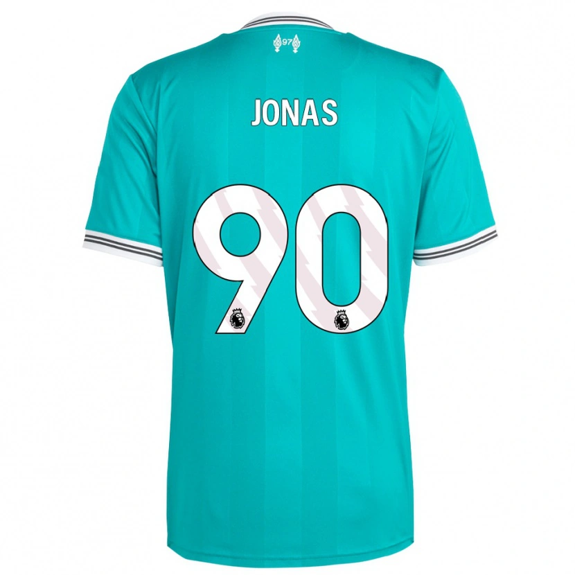 Danxen Kvinnor Lee Jonas #90 Grön Vit Tredjesatsen Matchtröjor 2025/26 Tröjor T-Tröja