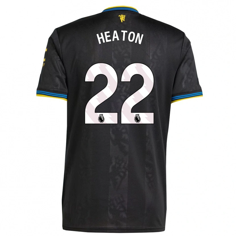 Danxen Kvinnor Tom Heaton #22 Svart Gul Blå Tredjesatsen Matchtröjor 2025/26 Tröjor T-Tröja