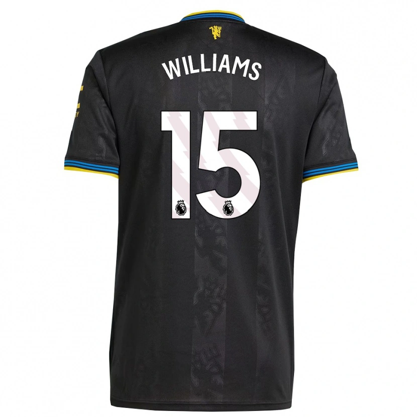 Danxen Kvinnor Joe Williams #15 Svart Gul Blå Tredjesatsen Matchtröjor 2025/26 Tröjor T-Tröja