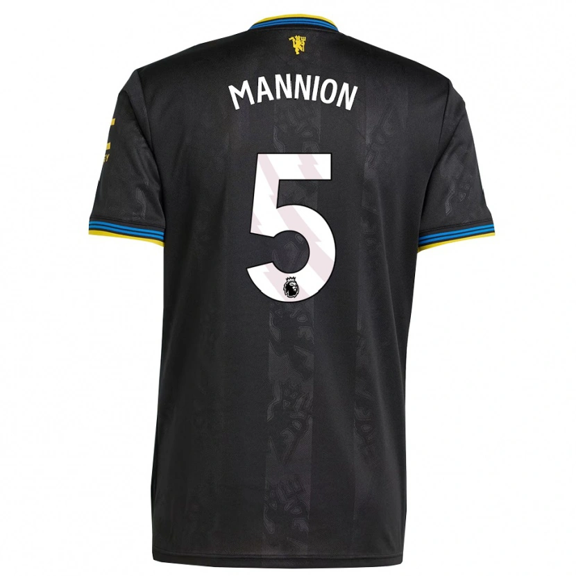 Danxen Kvinnor Aoife Mannion #5 Svart Gul Blå Tredjesatsen Matchtröjor 2025/26 Tröjor T-Tröja