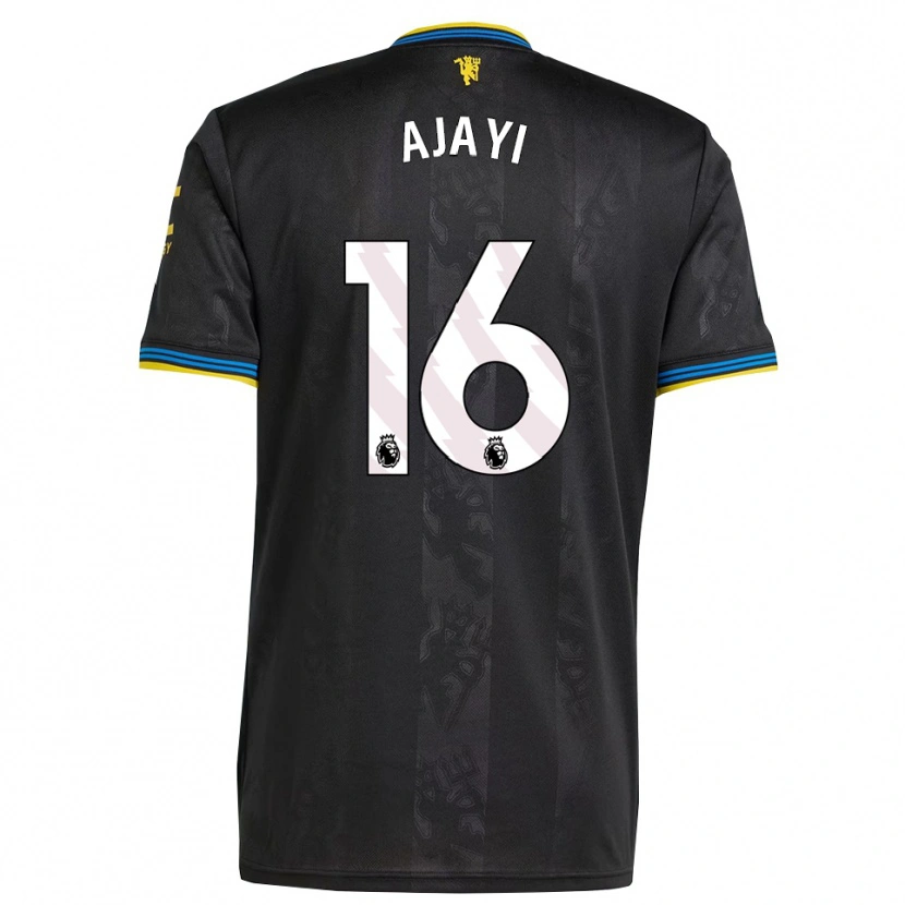 Danxen Kvinnor Noah Ajayi #16 Svart Gul Blå Tredjesatsen Matchtröjor 2025/26 Tröjor T-Tröja