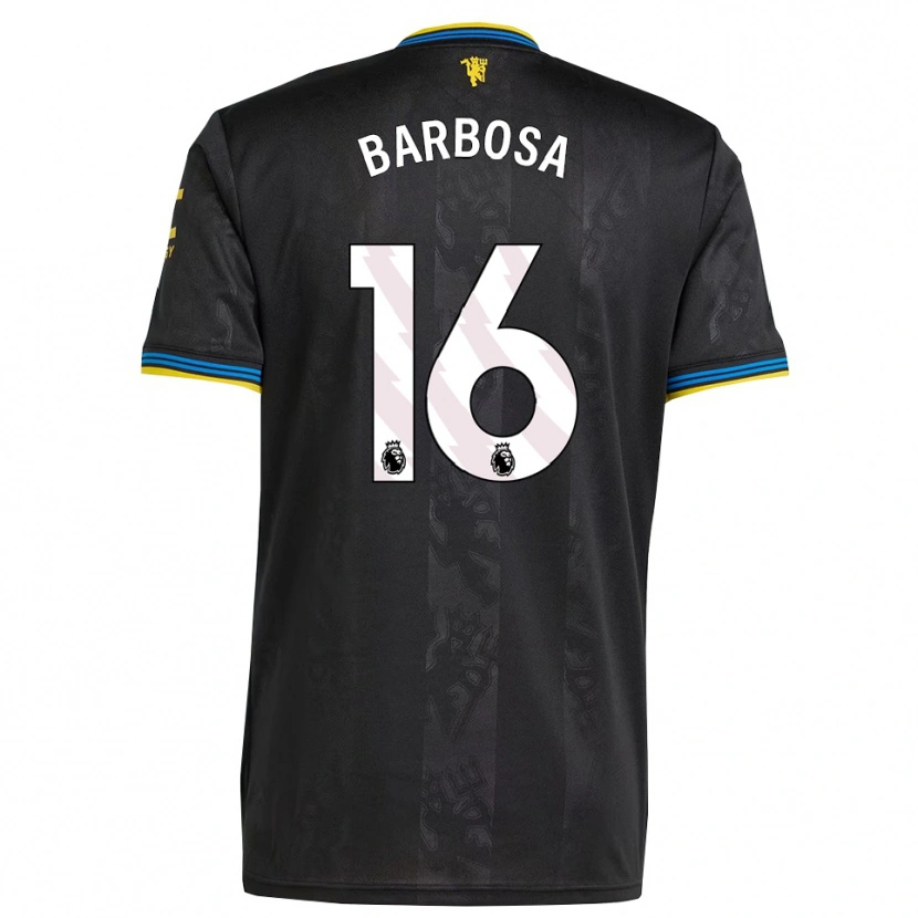 Danxen Kvinnor Neithan Barbosa #16 Svart Gul Blå Tredjesatsen Matchtröjor 2025/26 Tröjor T-Tröja
