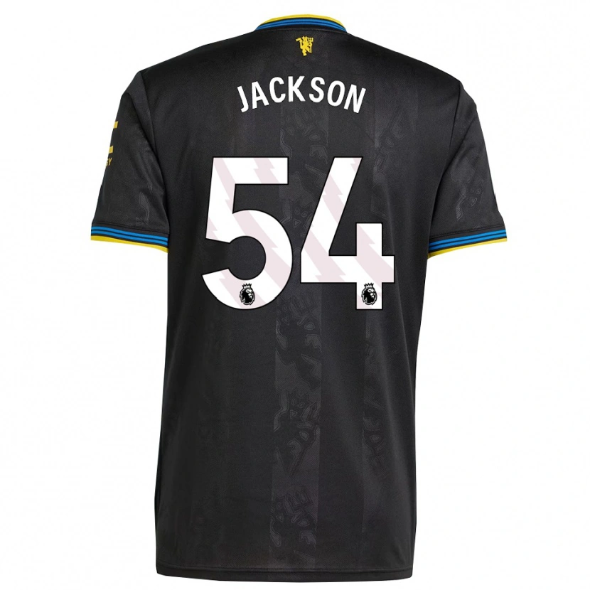 Danxen Kvinnor Louis Jackson #54 Svart Gul Blå Tredjesatsen Matchtröjor 2025/26 Tröjor T-Tröja